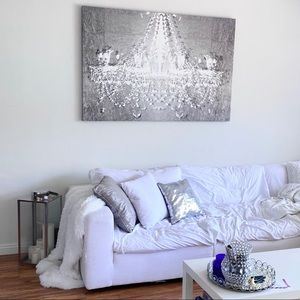 60x40 Oliver Gal “Dramatic Entrance Chrome”